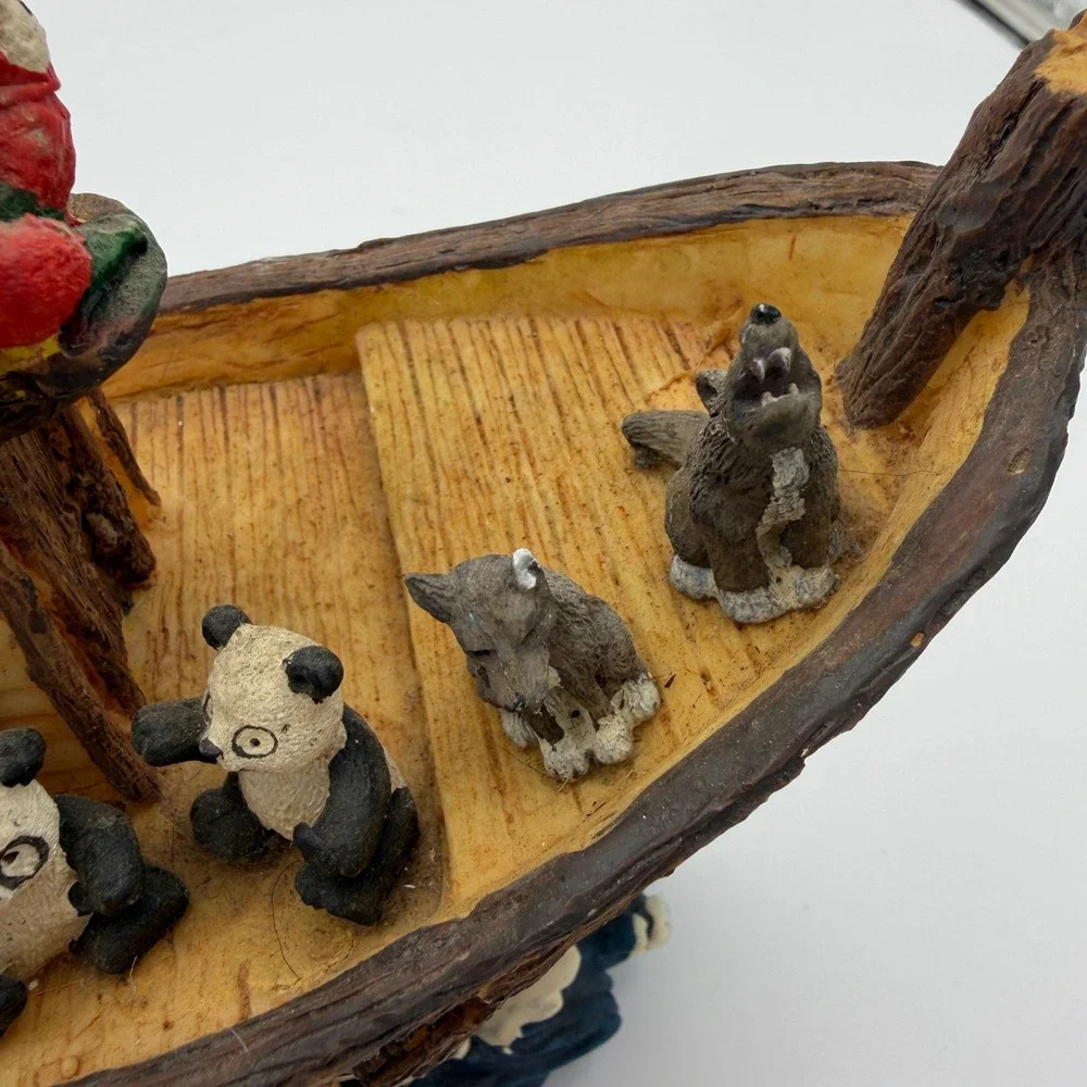 Noah's Ark Resin Figurine Animal Pairs Religious Collectible Home Decor